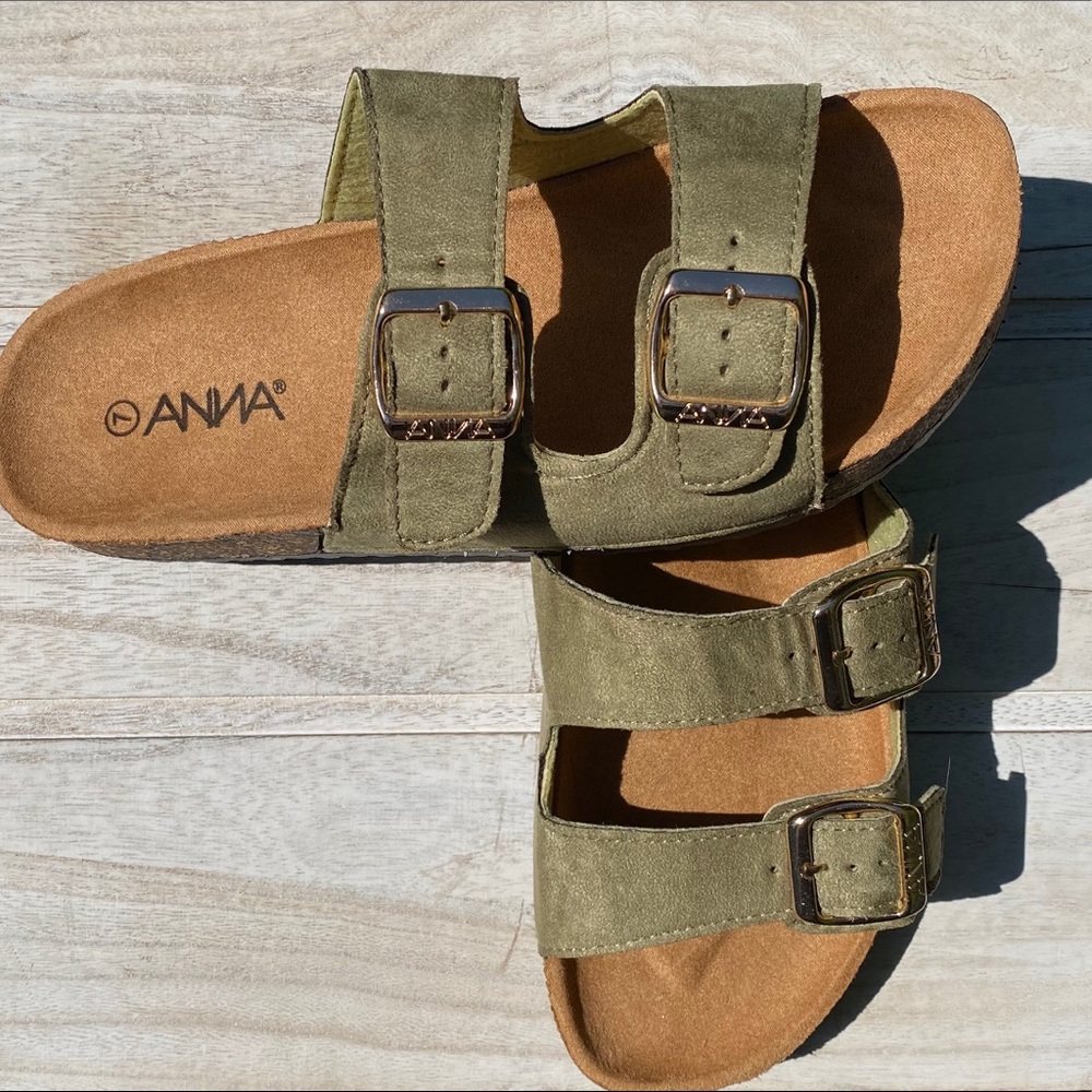 Women’s Olive Cork Platform Sandals